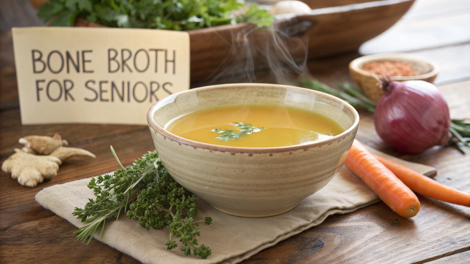Nutritional Benefits and Preparation of Bone Broth for Elderly Health