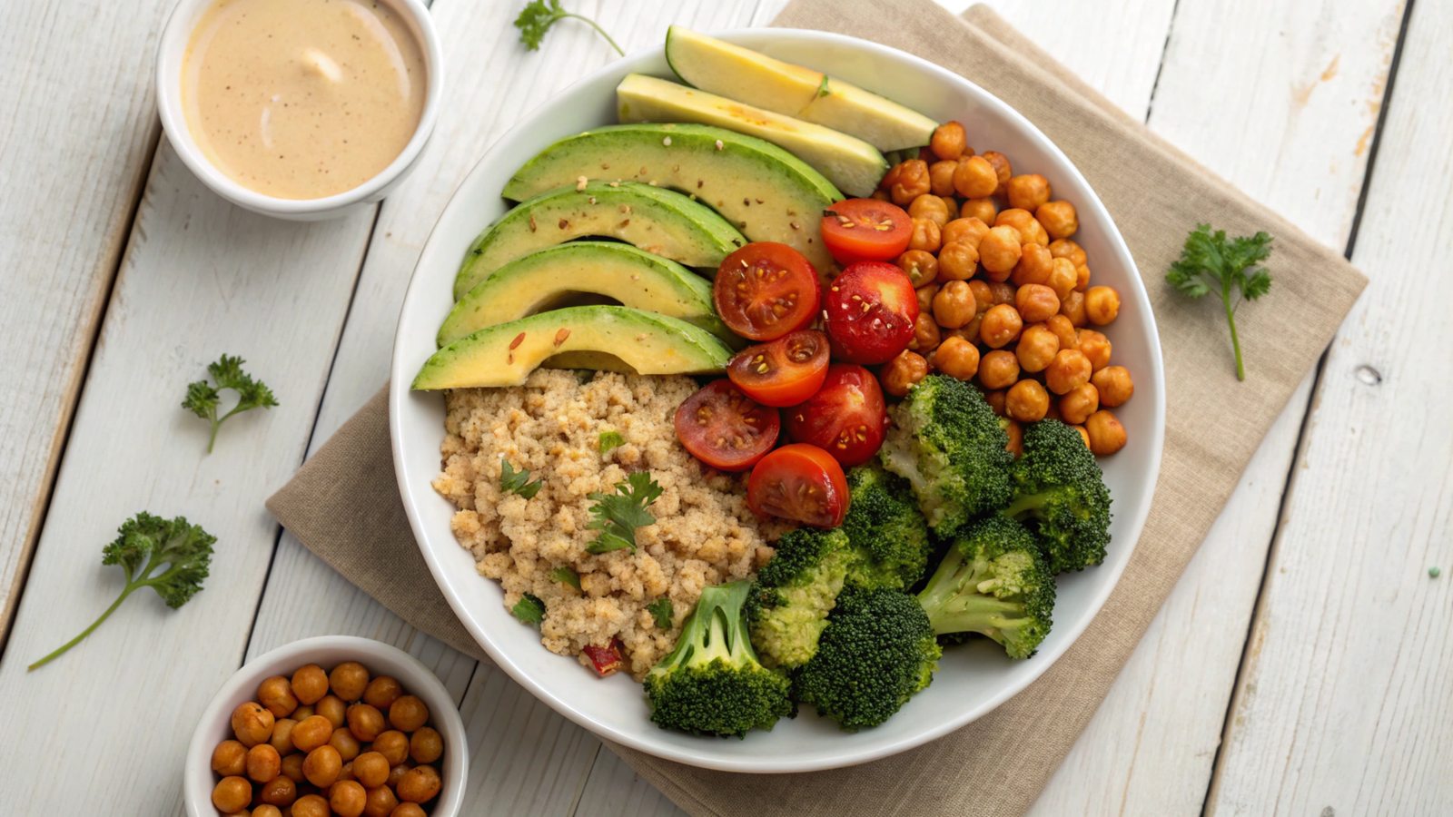 Macro-Balanced Vegetarian Plates: Structure and Optimization