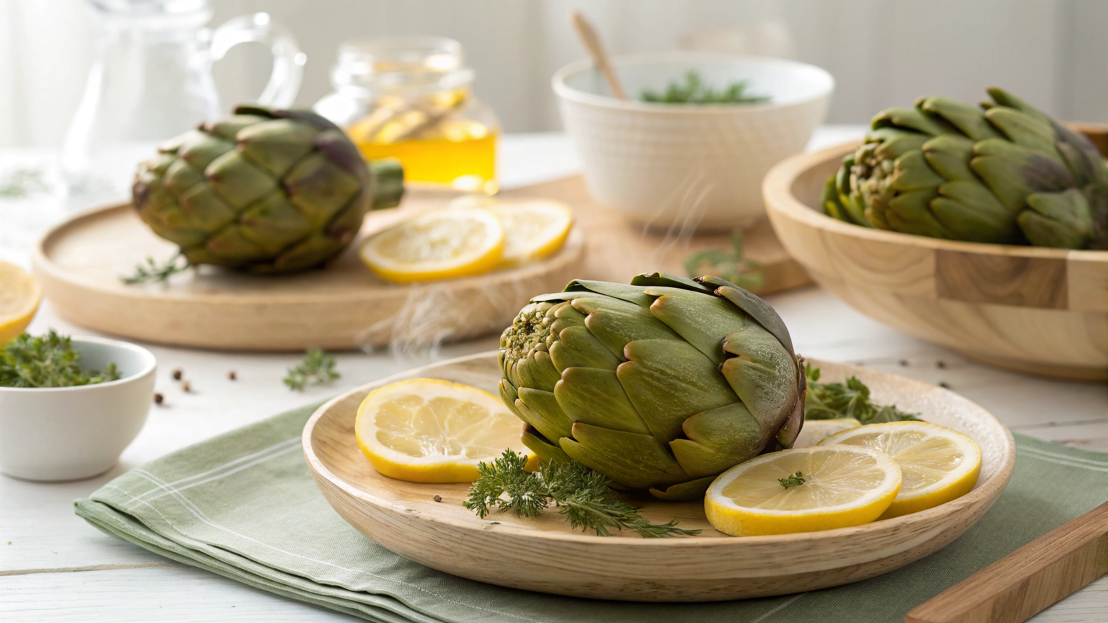 Artichoke Steamed Plates for Liver Health