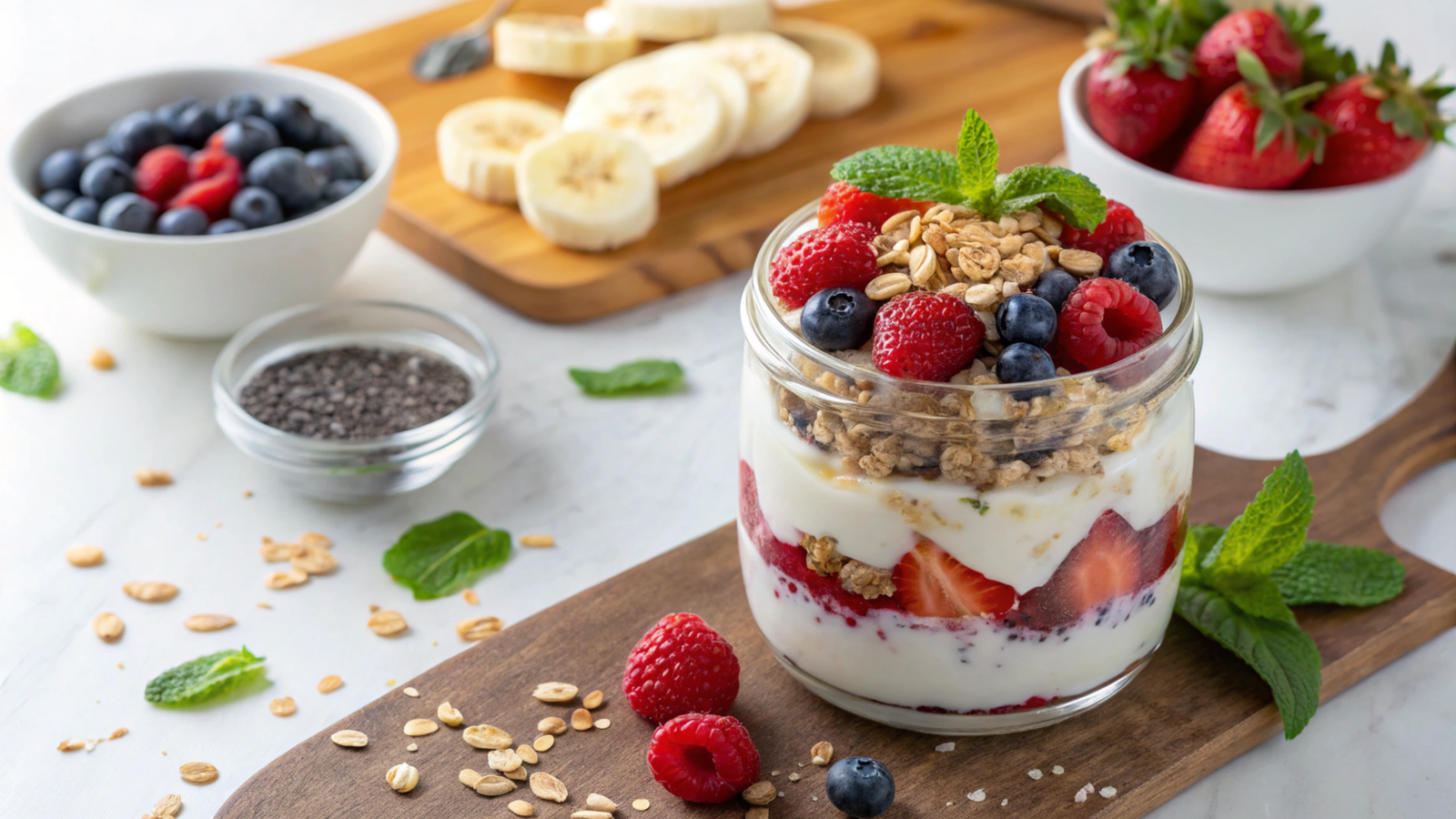 Yogurt Fruit Parfaits: Composition and Preparation