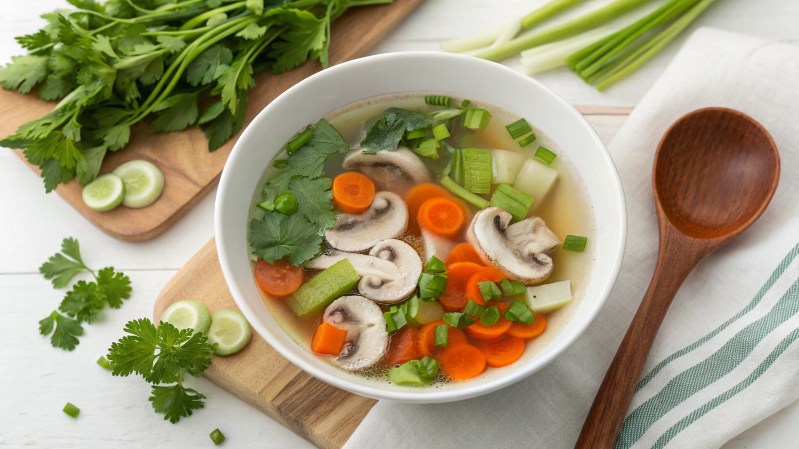 Enhancing Broth with Low-Calorie Ingredients