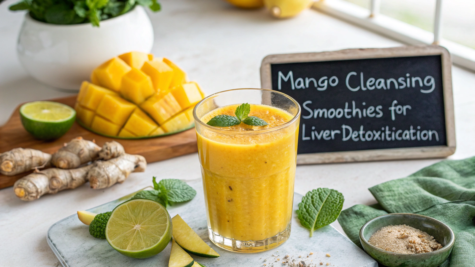 Mango Cleansing Smoothies for Liver Detoxification
