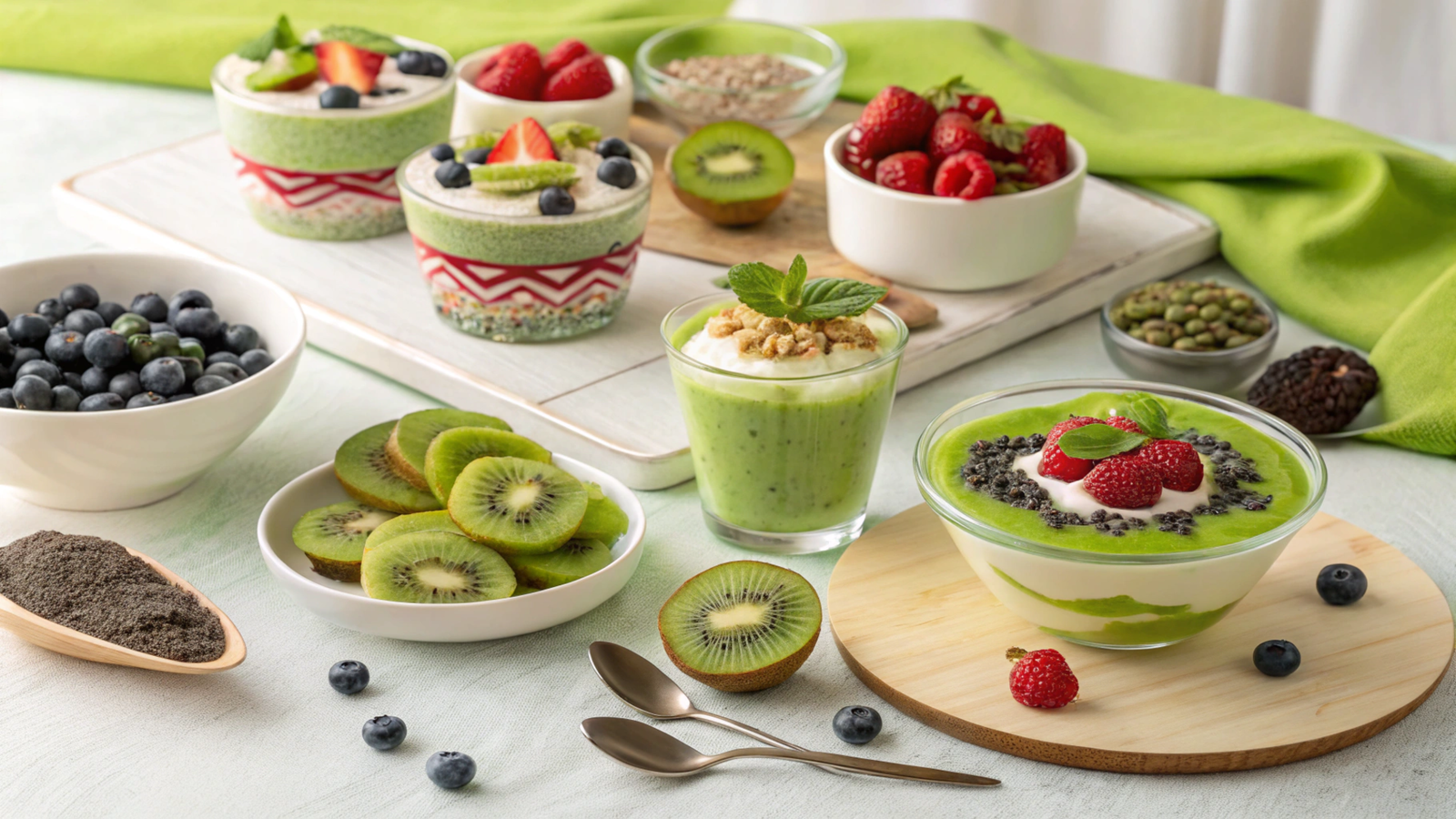Kiwi-Based Desserts for Anti-Aging Benefits
