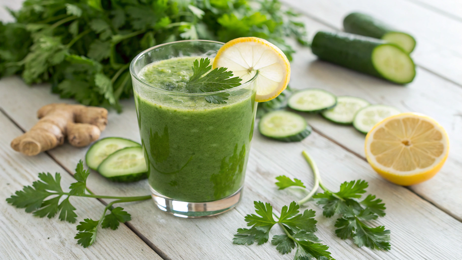 Parsley Detox Smoothies for Anti-Aging Benefits
