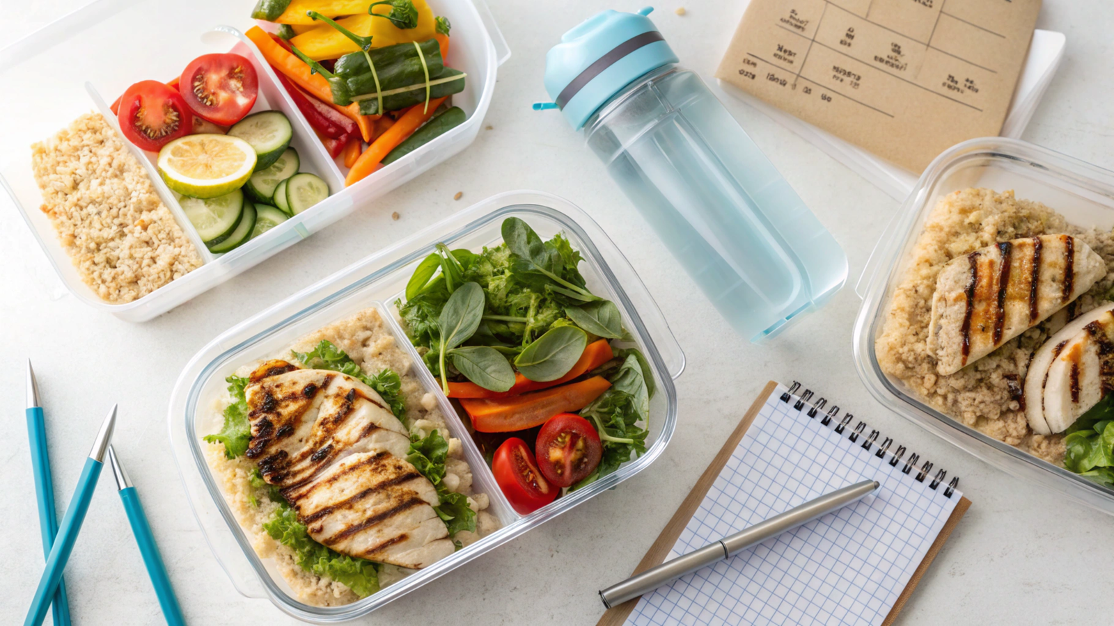 Efficient and Nutritious Work Lunch Strategies