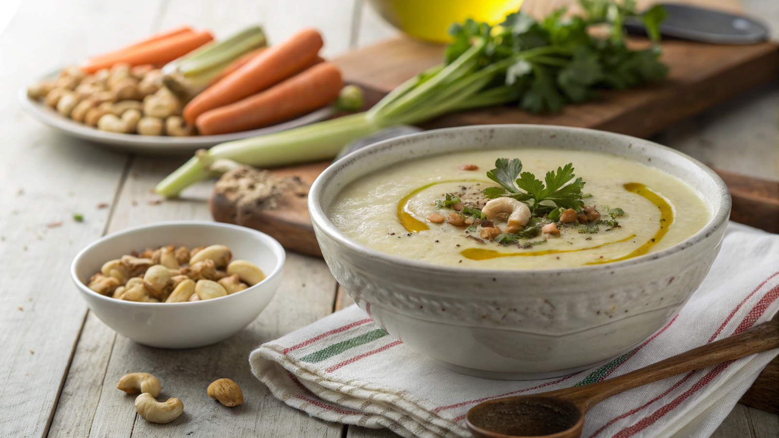 Cashew Creamy Soups: Nutritional Foundations and Preparation Techniques