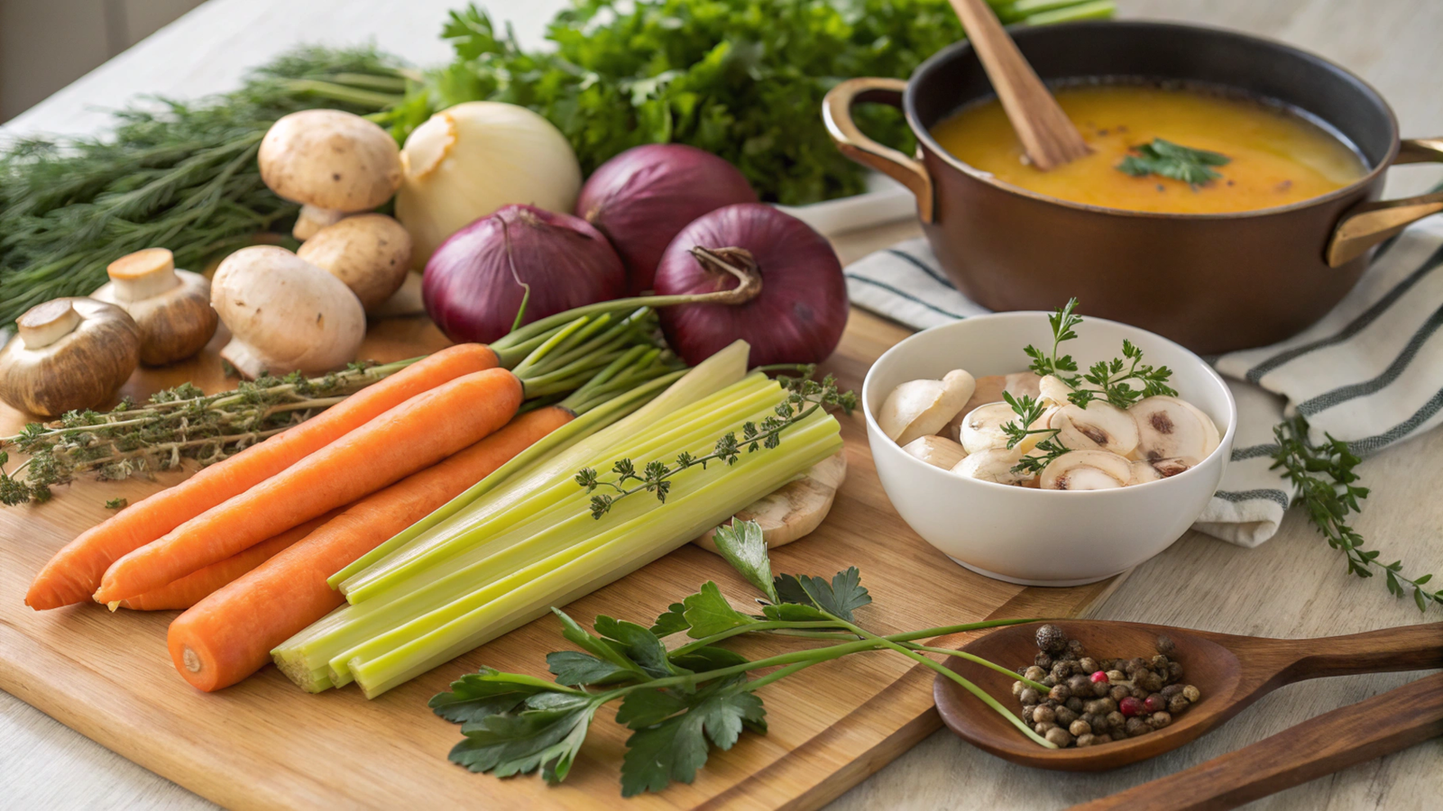 Mastering Vegetarian Broths: Techniques and Recipes