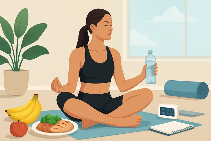 Athlete using nutrition and recovery planning to prevent burnout and muscle depletion.