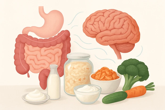 Fermented foods supporting the gut-brain connection and mental clarity.