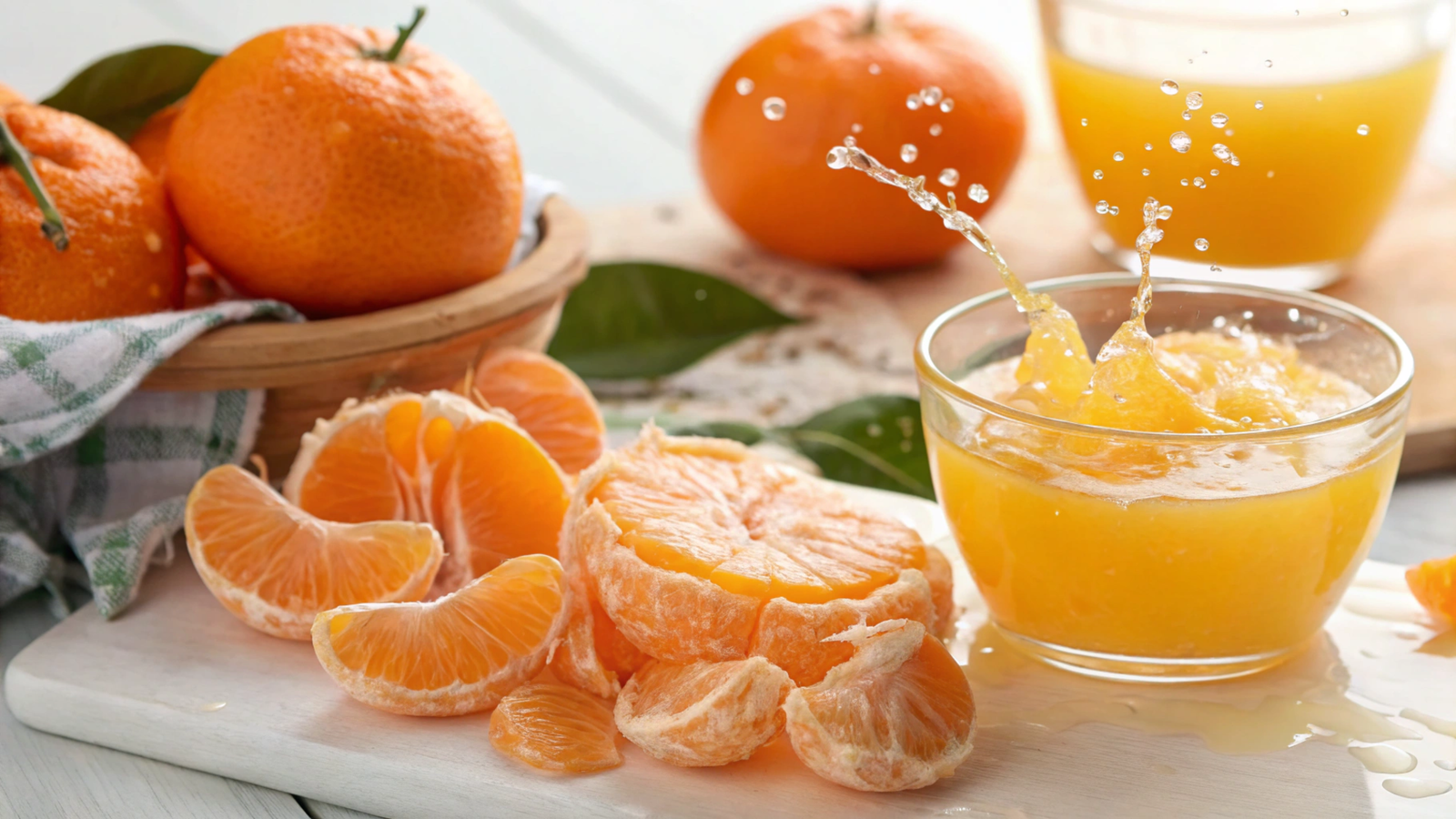 Tangerine Citrus Bursts in Anti-Aging Nutrition