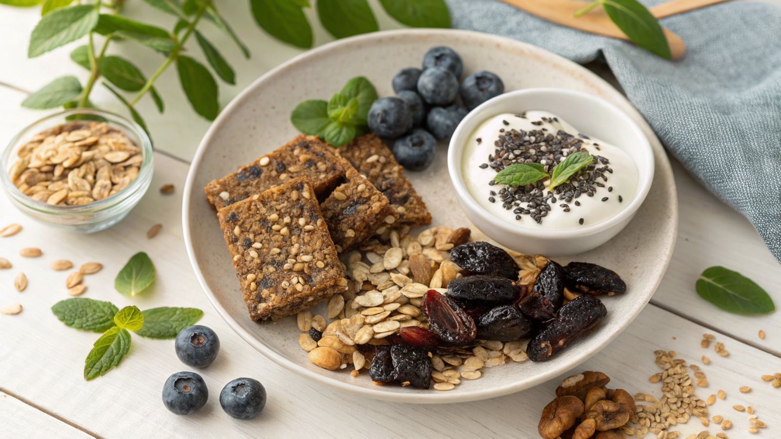 Prune Fiber-Rich Snacks for Anti-Aging Benefits
