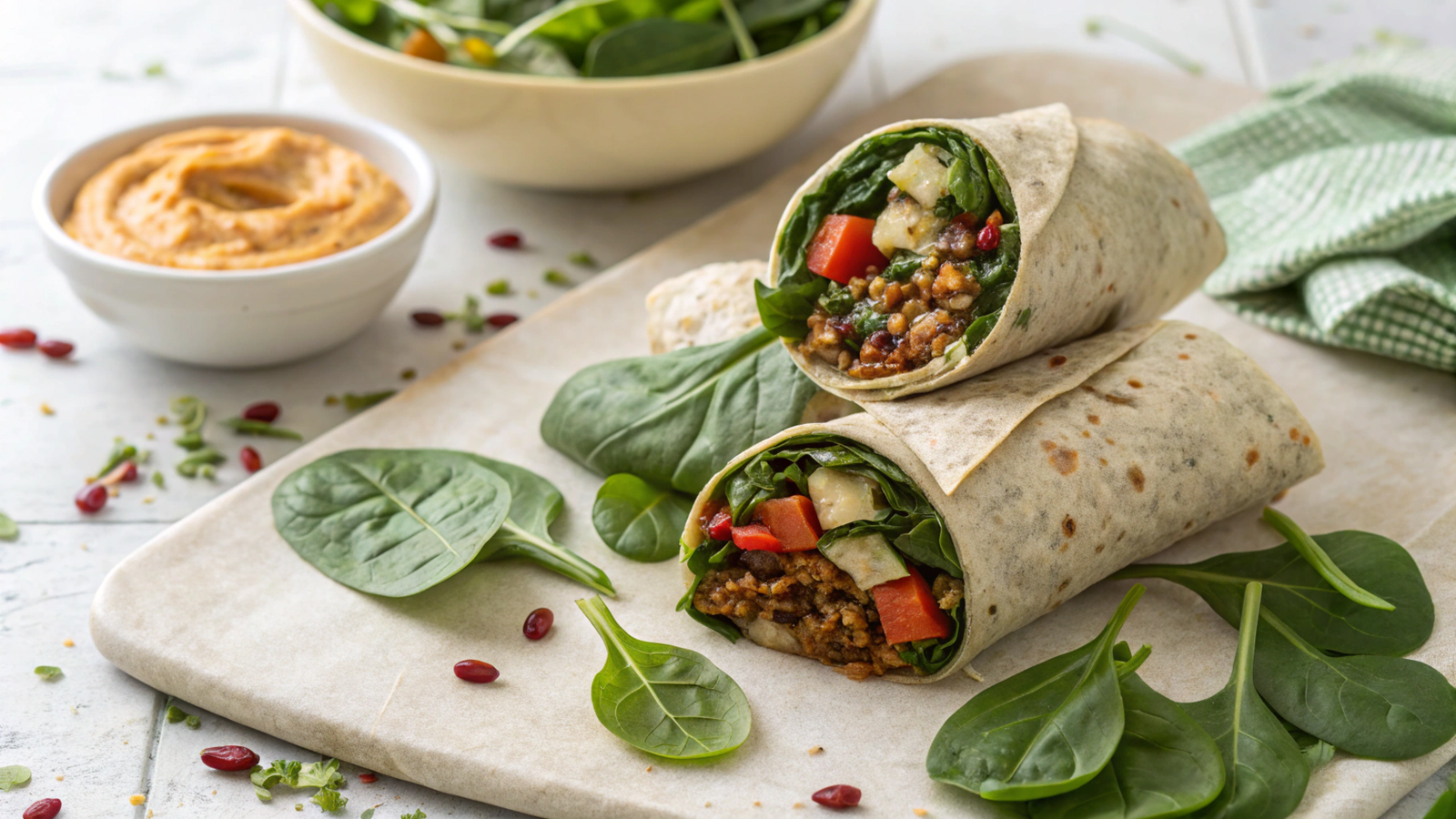 Spinach Iron-Rich Wraps: Sustained Energy Through Nutrient Density