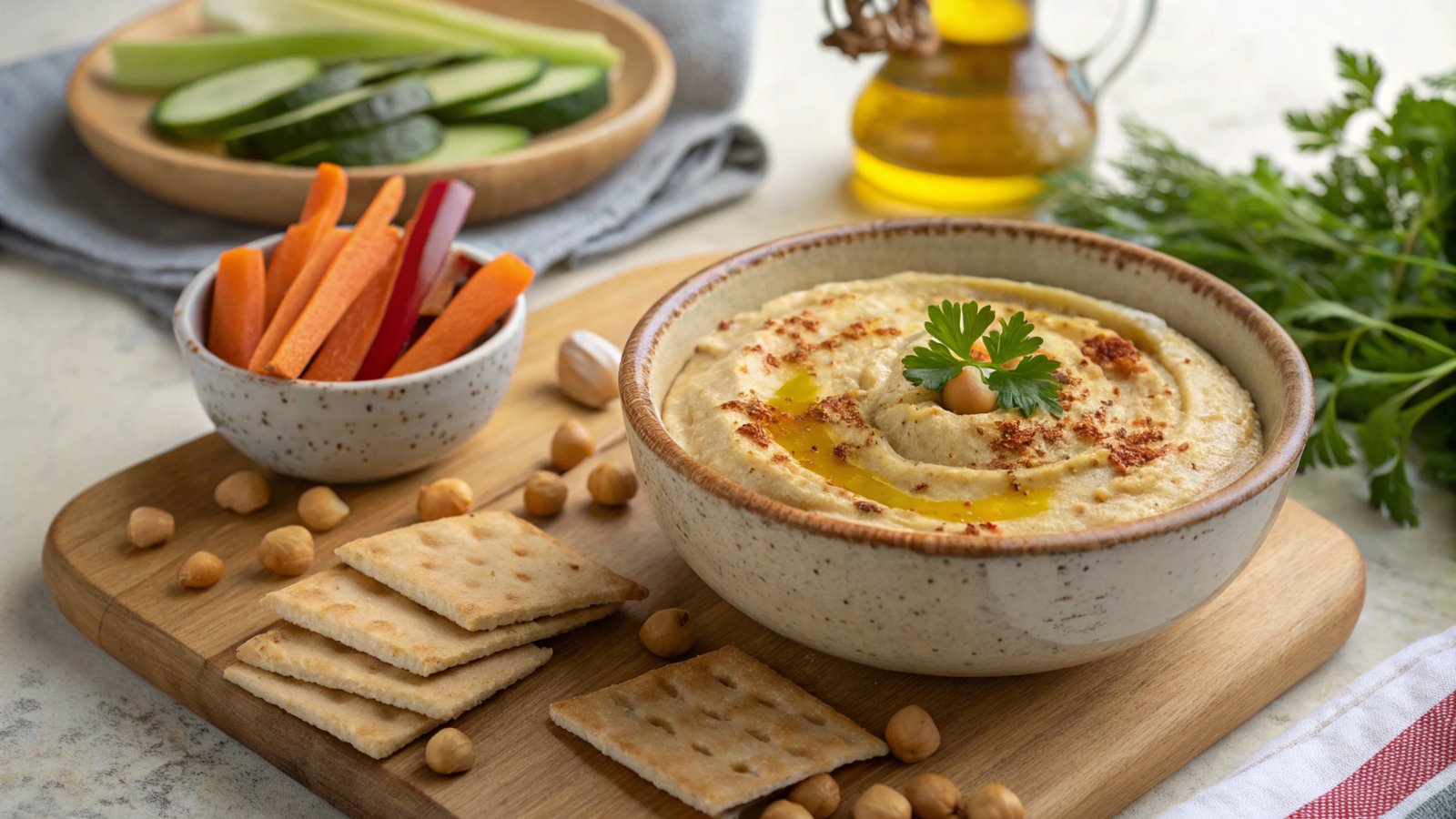 Nutritional and Culinary Analysis of Chickpea Hummus for Stress Reduction