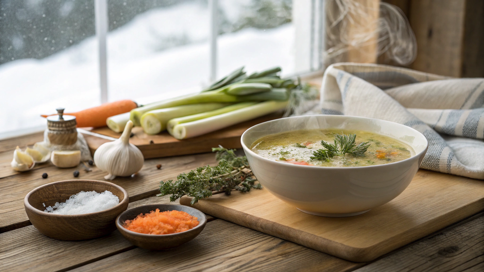 Nutritional and Culinary Analysis of Winter Leek Broths
