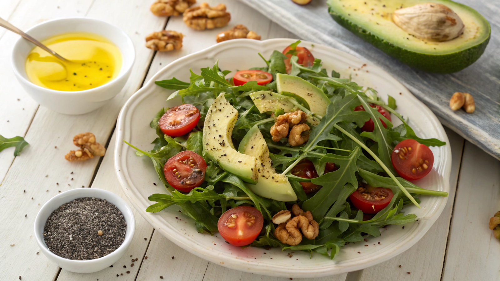 Arugula Peppery Salads: Nutritional and Anti-Aging Properties
