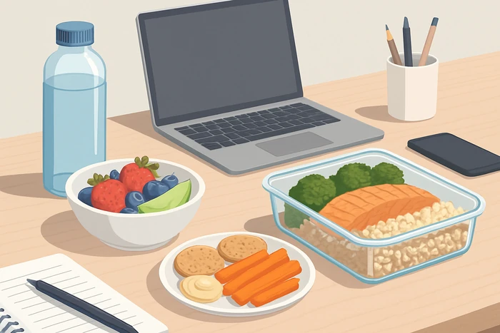 Smart food swaps for busy professionals during high-pressure workdays.