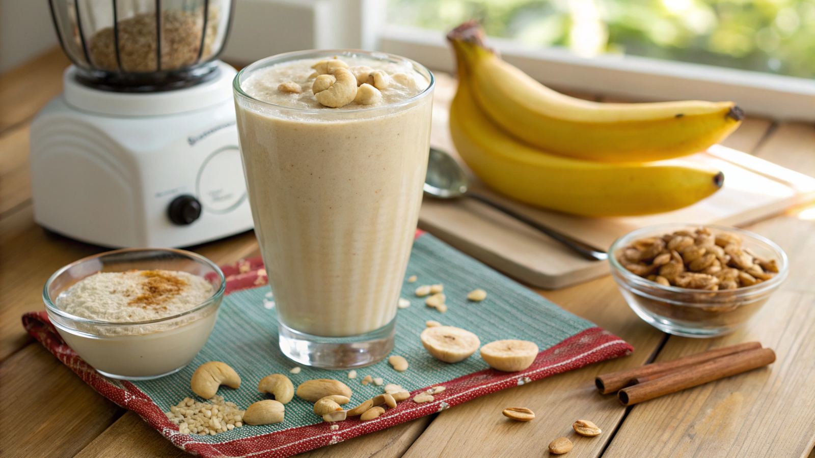 Nutritional and Practical Aspects of Cashew-Based Energy Shakes