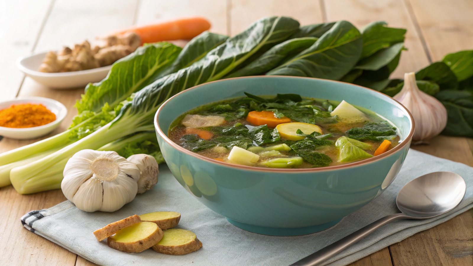 Bok Choy Mineral Soups for Liver Health
