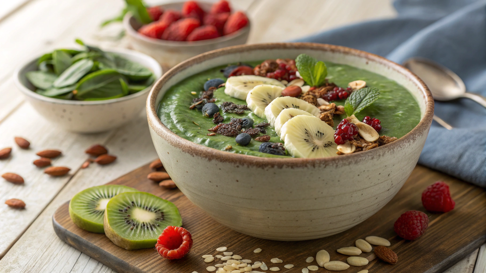 Leafy Green Smoothie Bowls: Nutrient-Dense Detoxification
