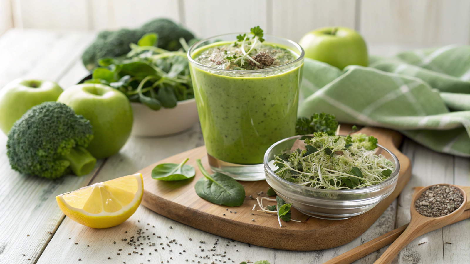 Broccoli Sprout Smoothies: Nutritional and Detoxification Benefits