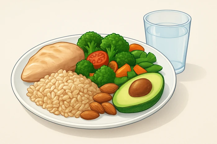 Balanced metabolic support plate for steady energy and sustainable nutrition.
