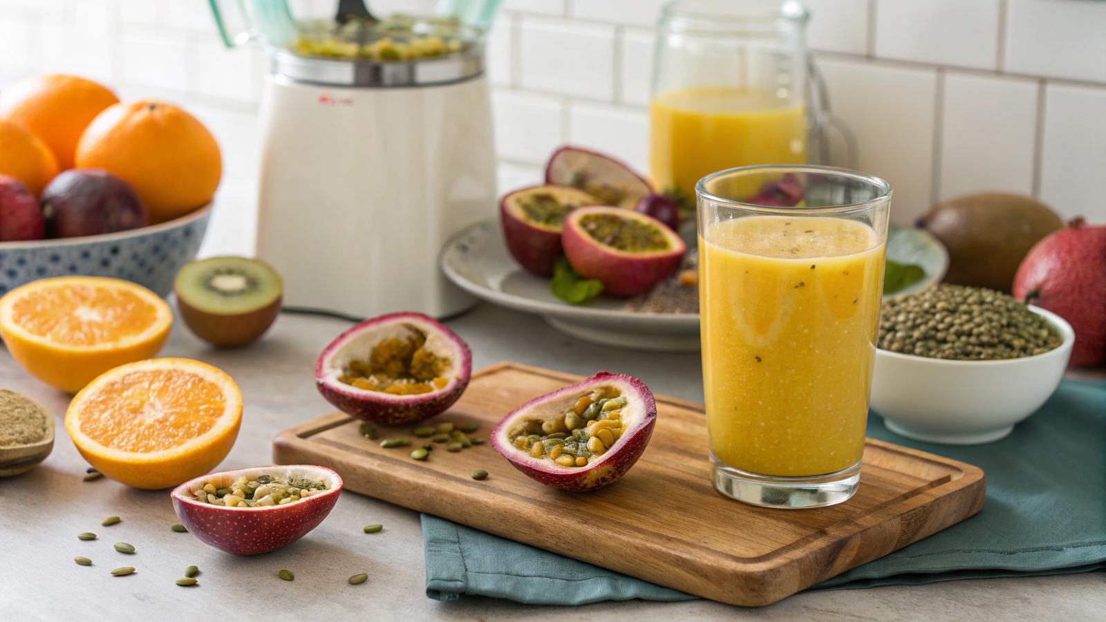 Nutritional Benefits and Preparation of Passionfruit Vitamin-C Juices