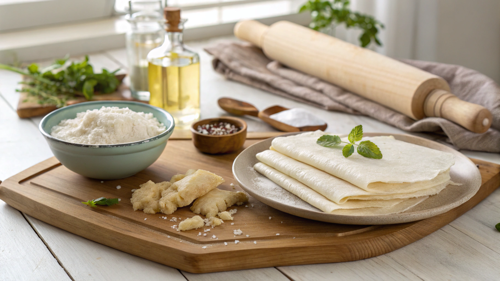 Rice Flour Digestive Wraps: Composition and Preparation
