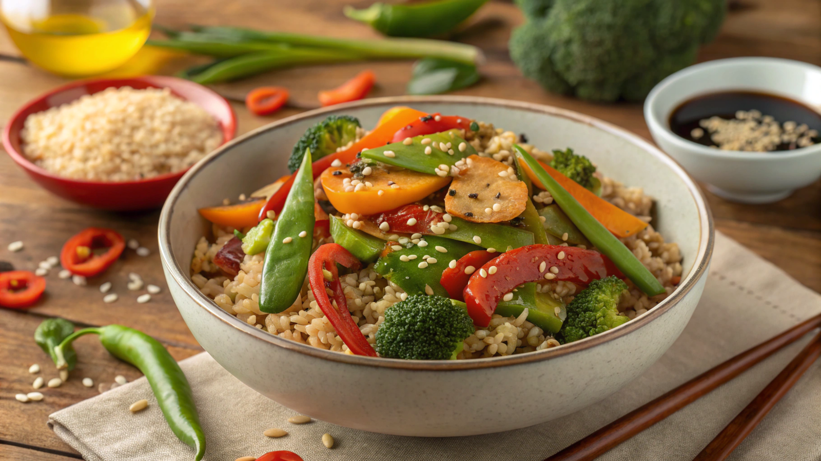 Nutritional and Culinary Exploration of Brown Rice Stir-Fries
