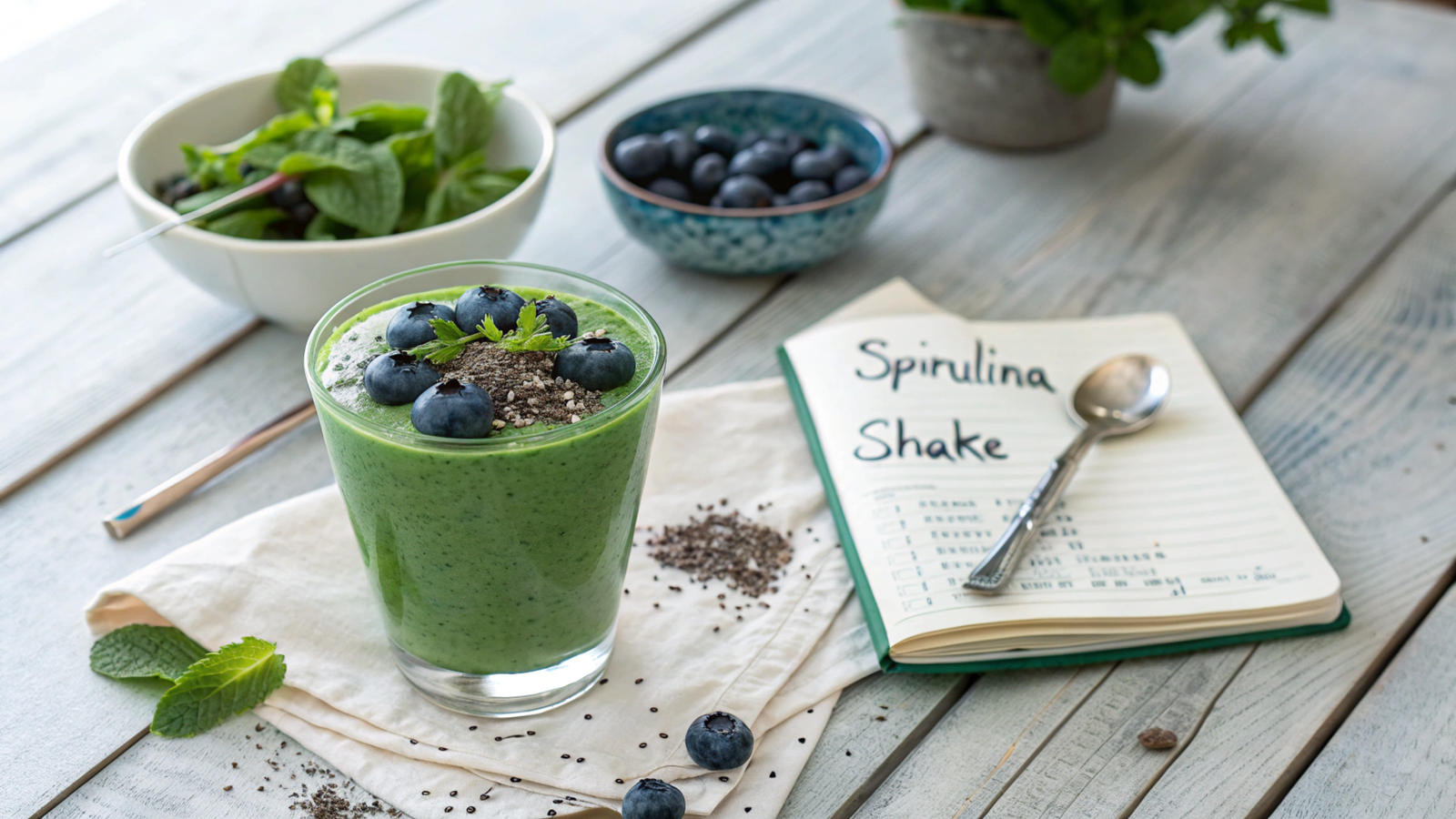 Spirulina Balanced Shakes for Stress Reduction