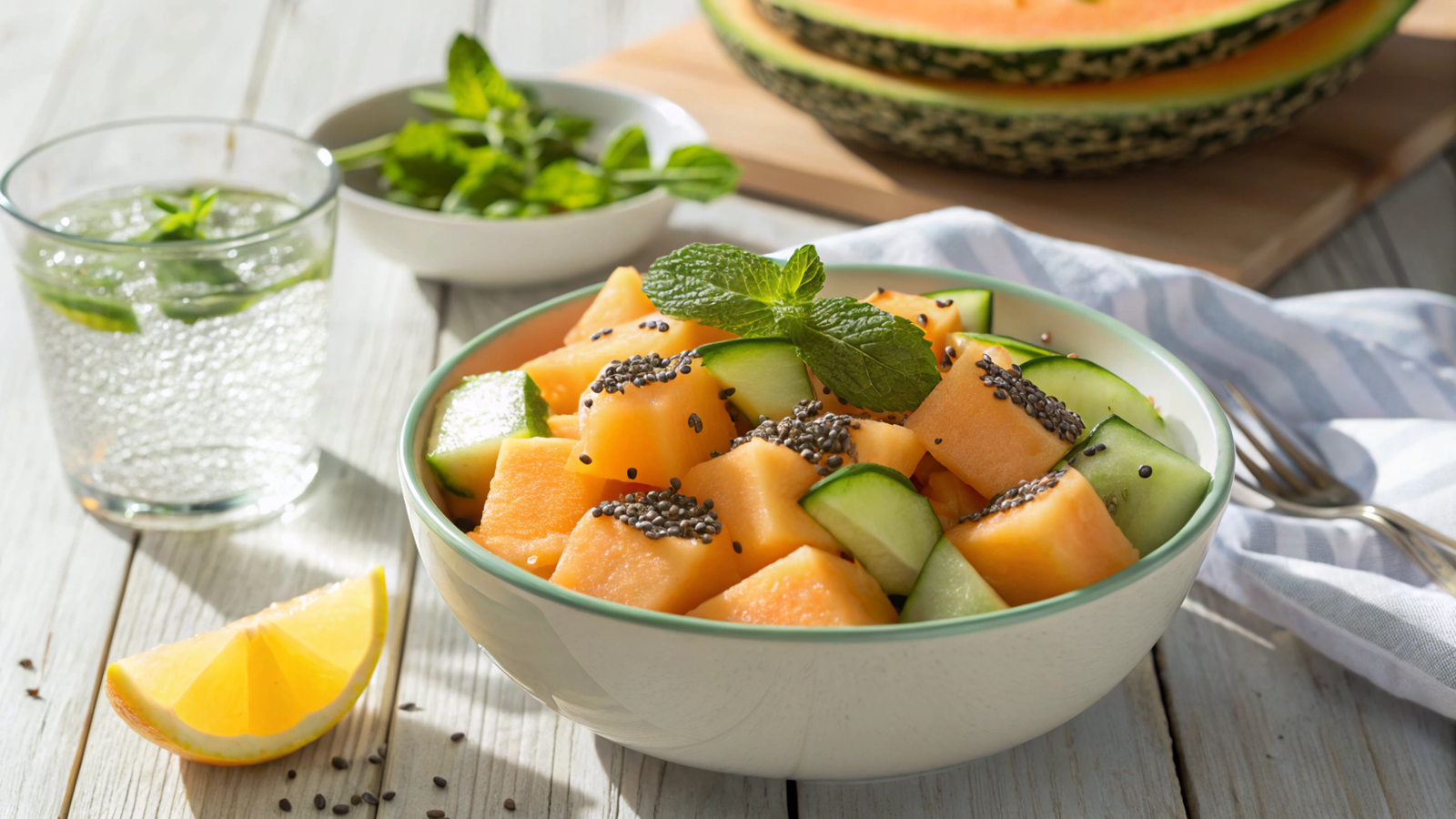Hydration and Nutrient Optimization with Cantaloupe Salads