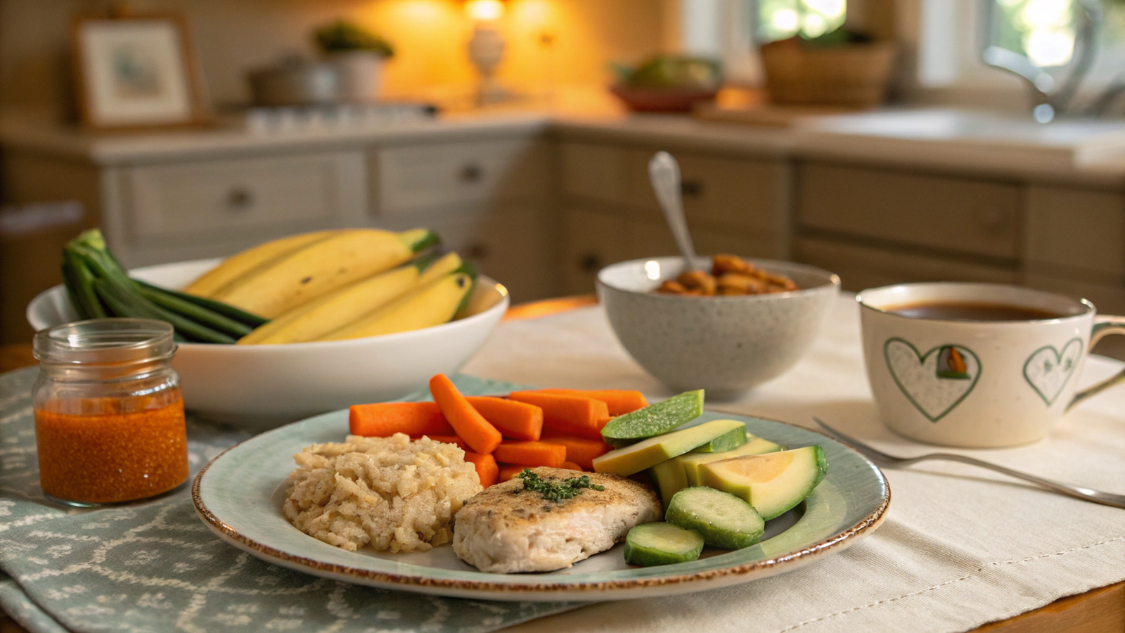 Heartburn-friendly senior diet