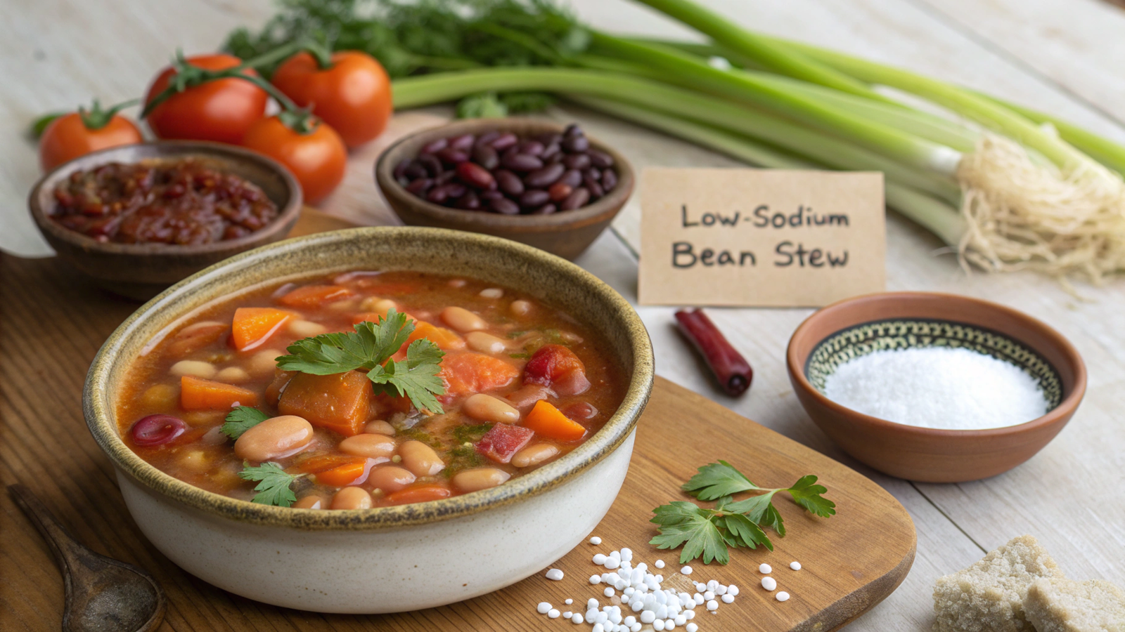 Low-Sodium Bean Stews: Preparation and Nutritional Analysis