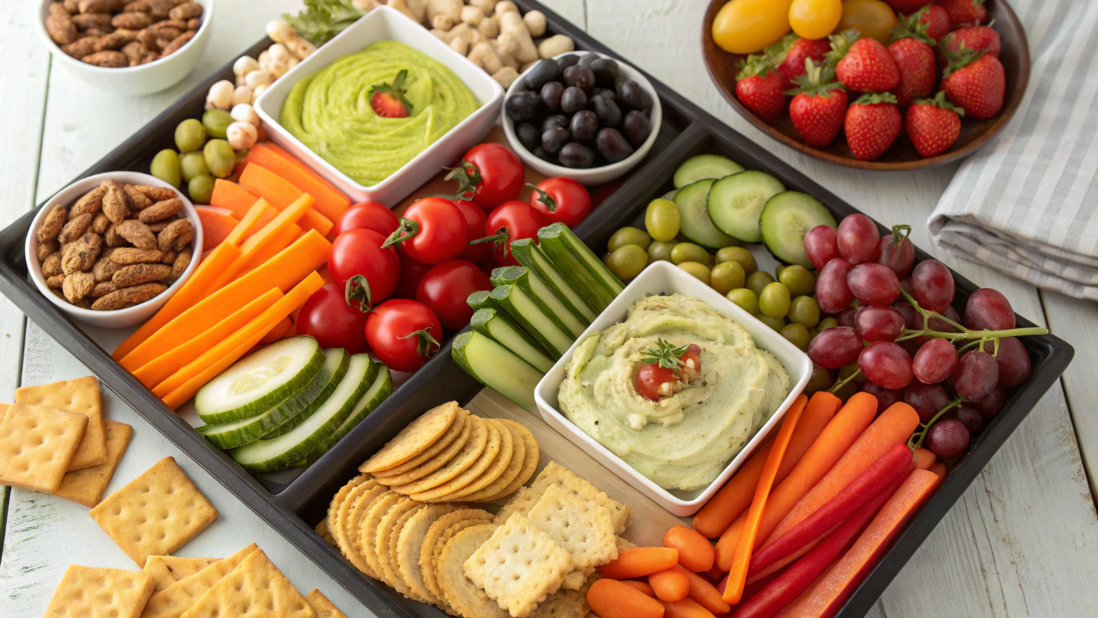 Vegetarian Party Trays: Design and Composition