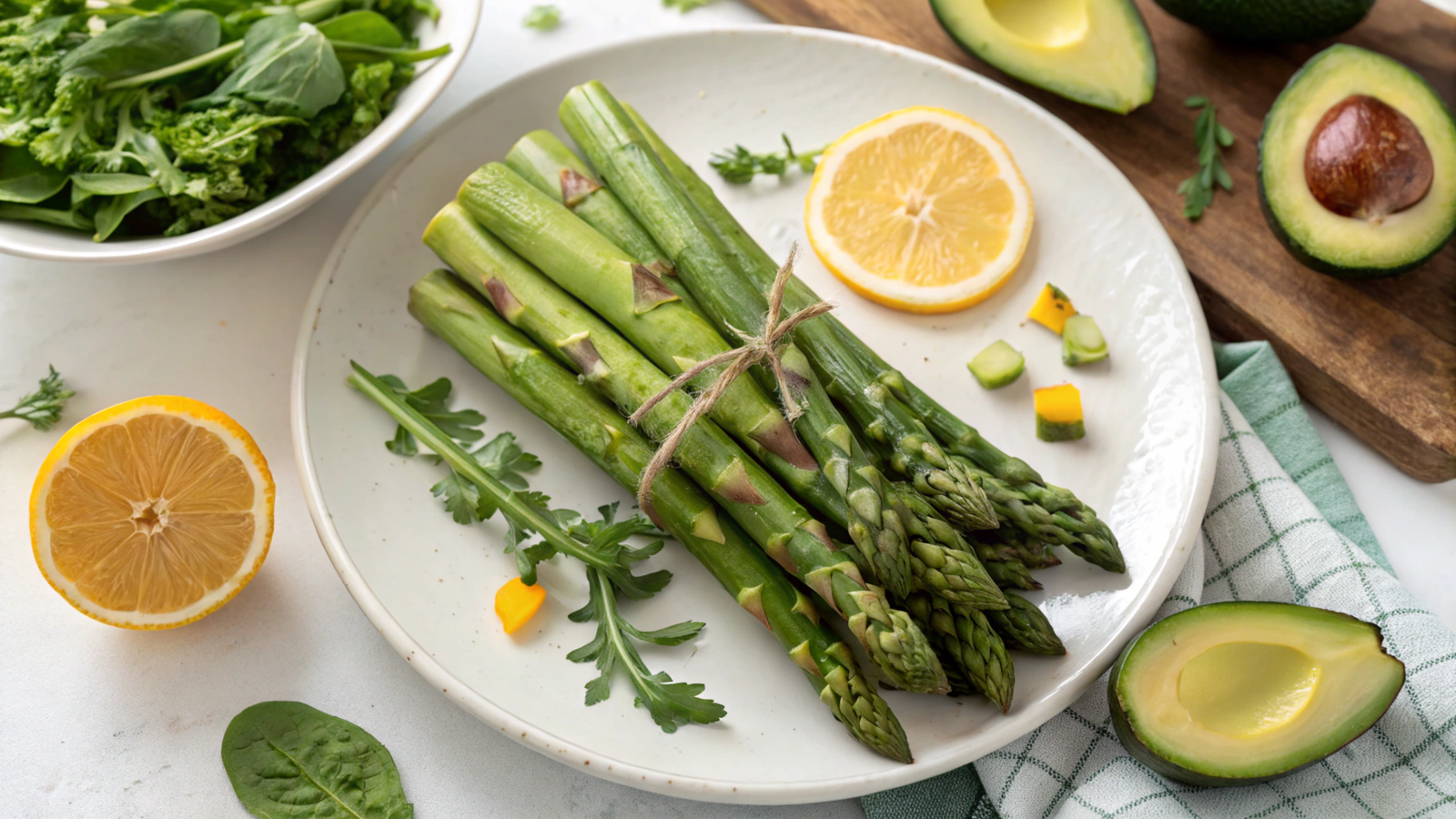 Asparagus Folate-Heavy Plates in Anti-Aging Nutrition
