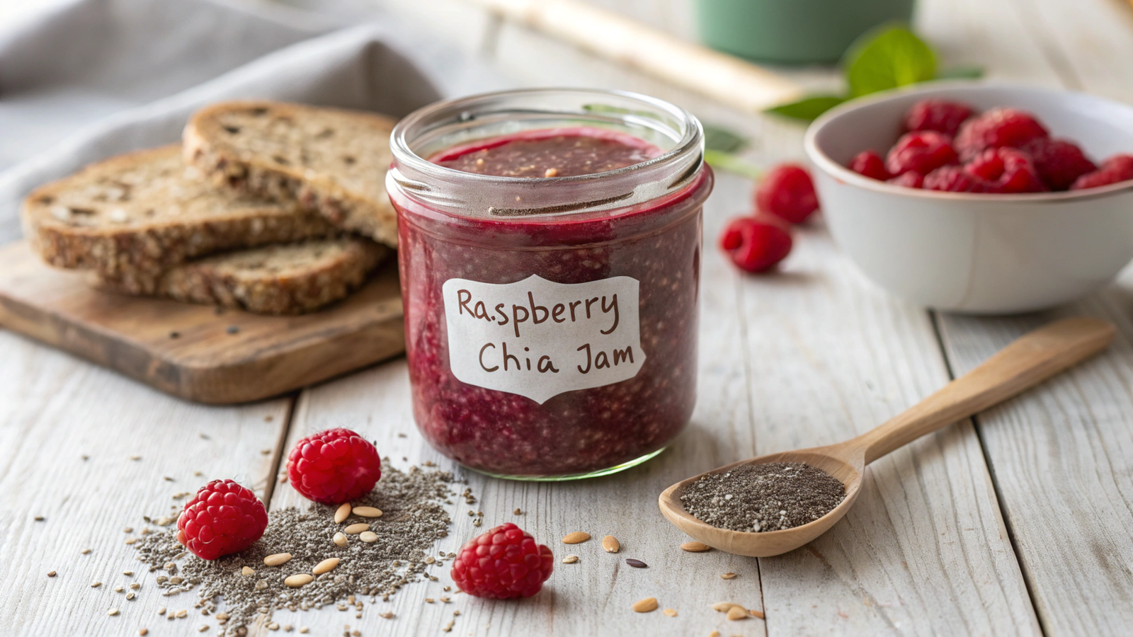 Nutritional and Practical Aspects of Raspberry Chia Jams