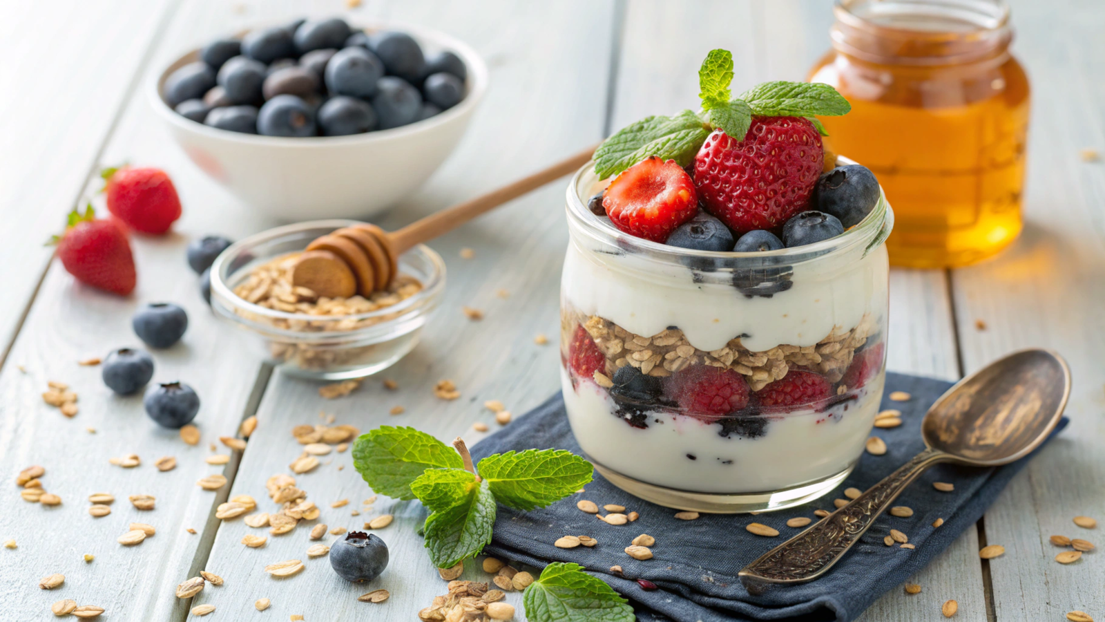 Greek Yogurt Probiotic Parfaits: Nutritional and Stress-Reducing Benefits