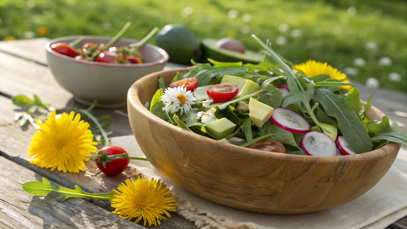 Nutritional and Culinary Exploration of Dandelion Greens in Spring Salads