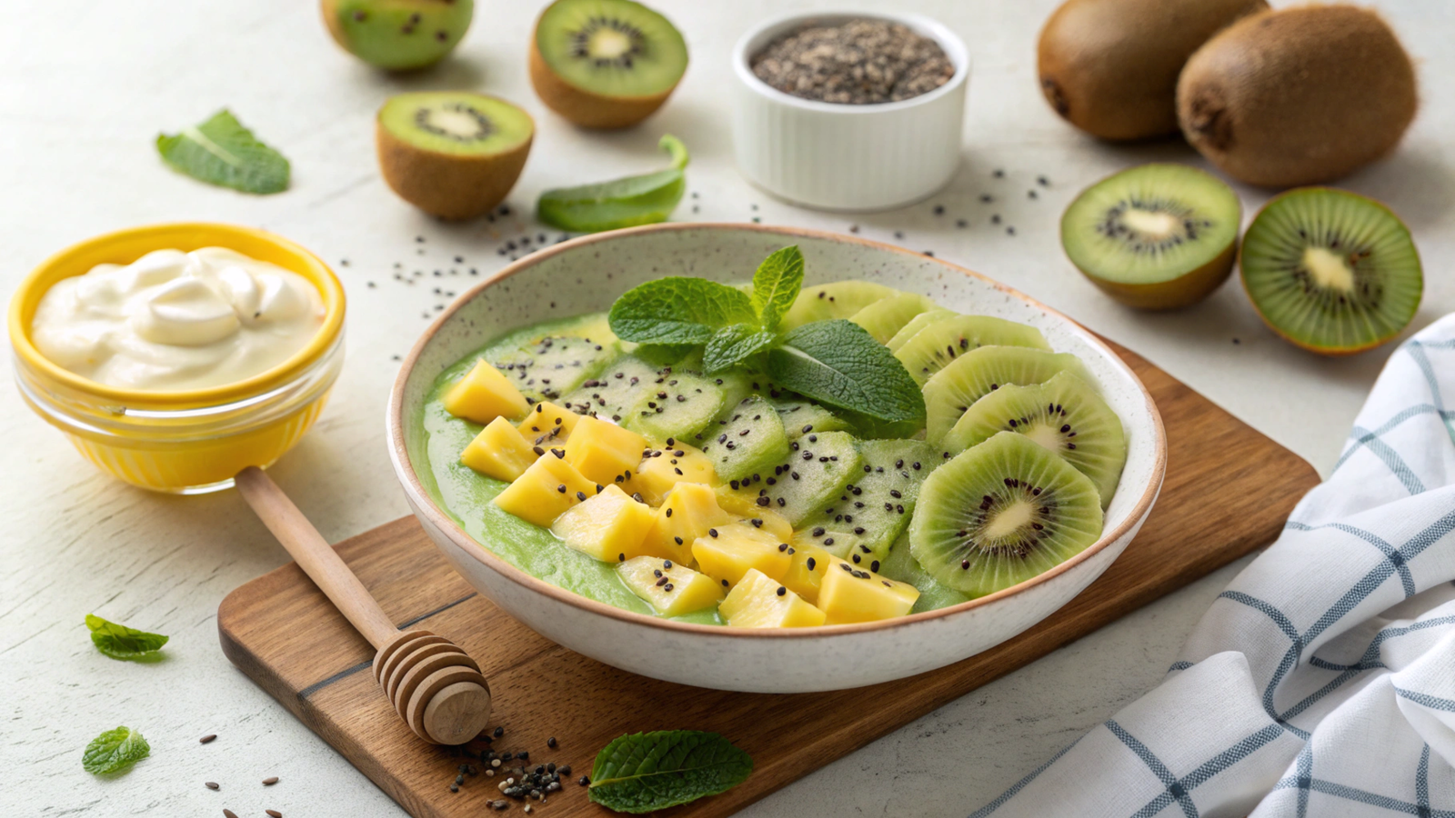 Kiwi vitamin-C desserts for post-surgery recovery