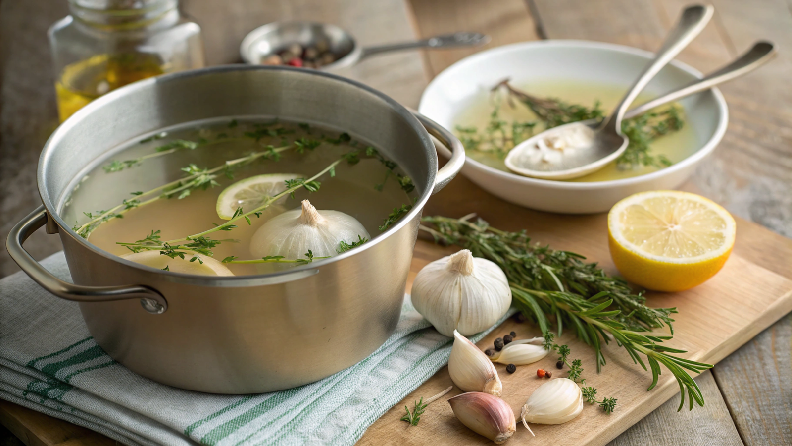 Garlic-Infused Broths in Low-Sodium Cooking