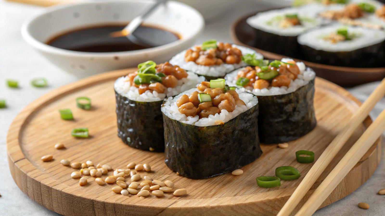 Natto Sushi Rolls: Fermented Soybean Delicacy