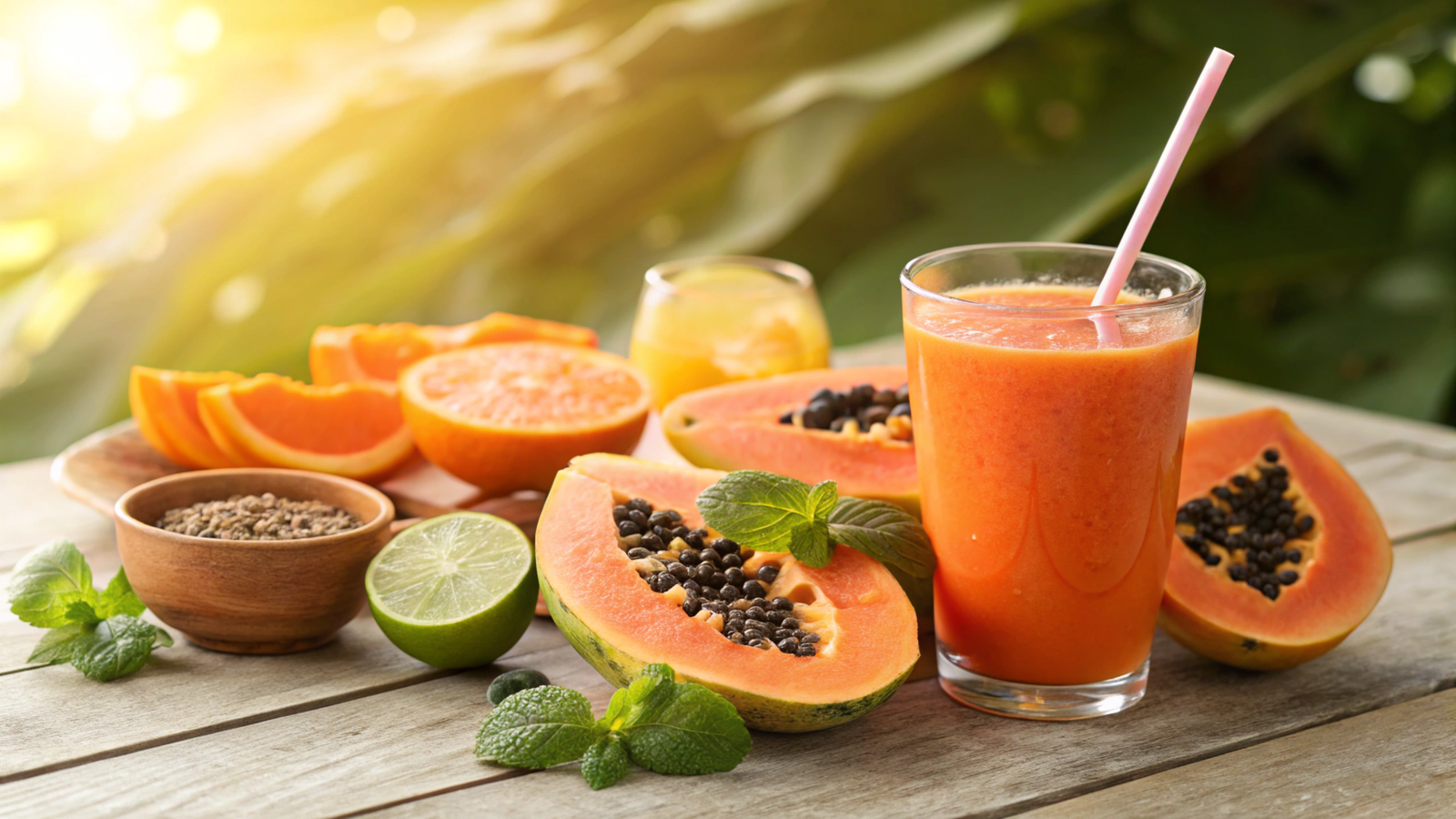Papaya Enzyme Juices for Sustained Energy