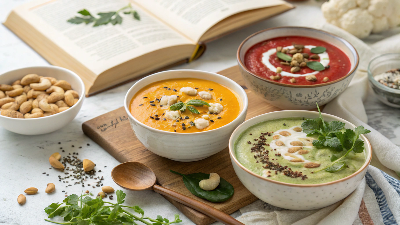 Nutrient-Rich Vegan Creamy Soups: Techniques and Recipes