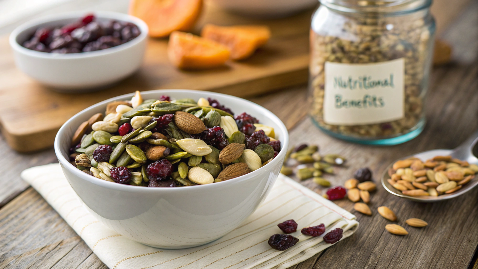 Nutritional and Practical Analysis of Pumpkin Seed Snack Mixes