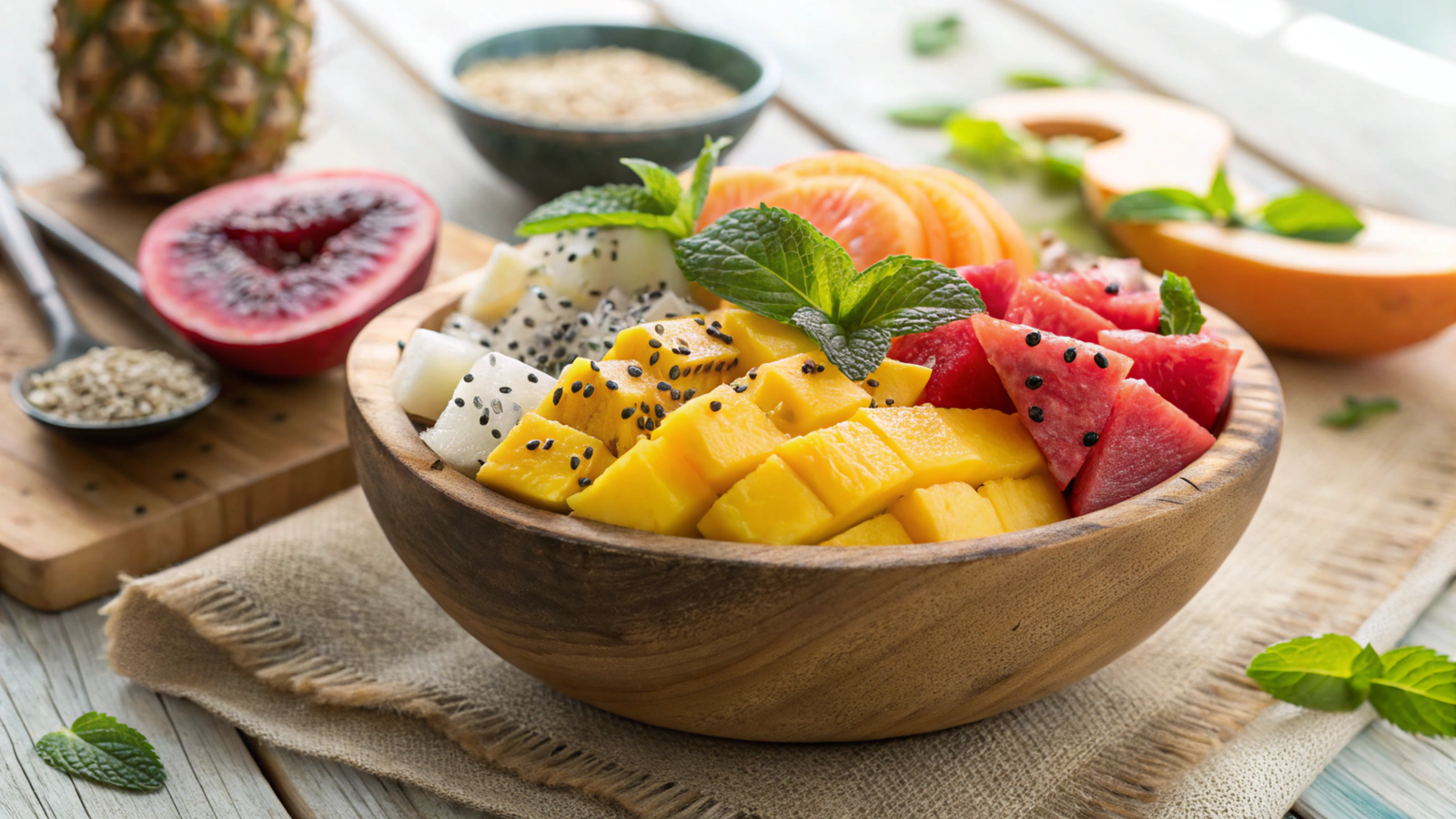 Nutritional and Culinary Exploration of Tropical Fruit Bowls