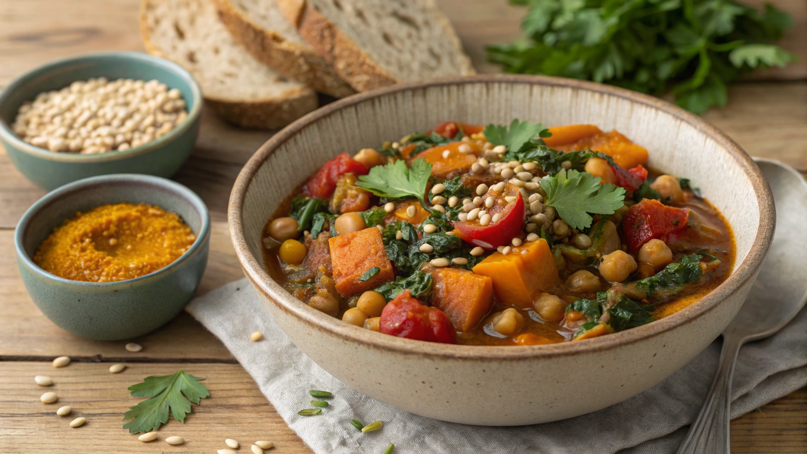 Iron-rich vegan stews