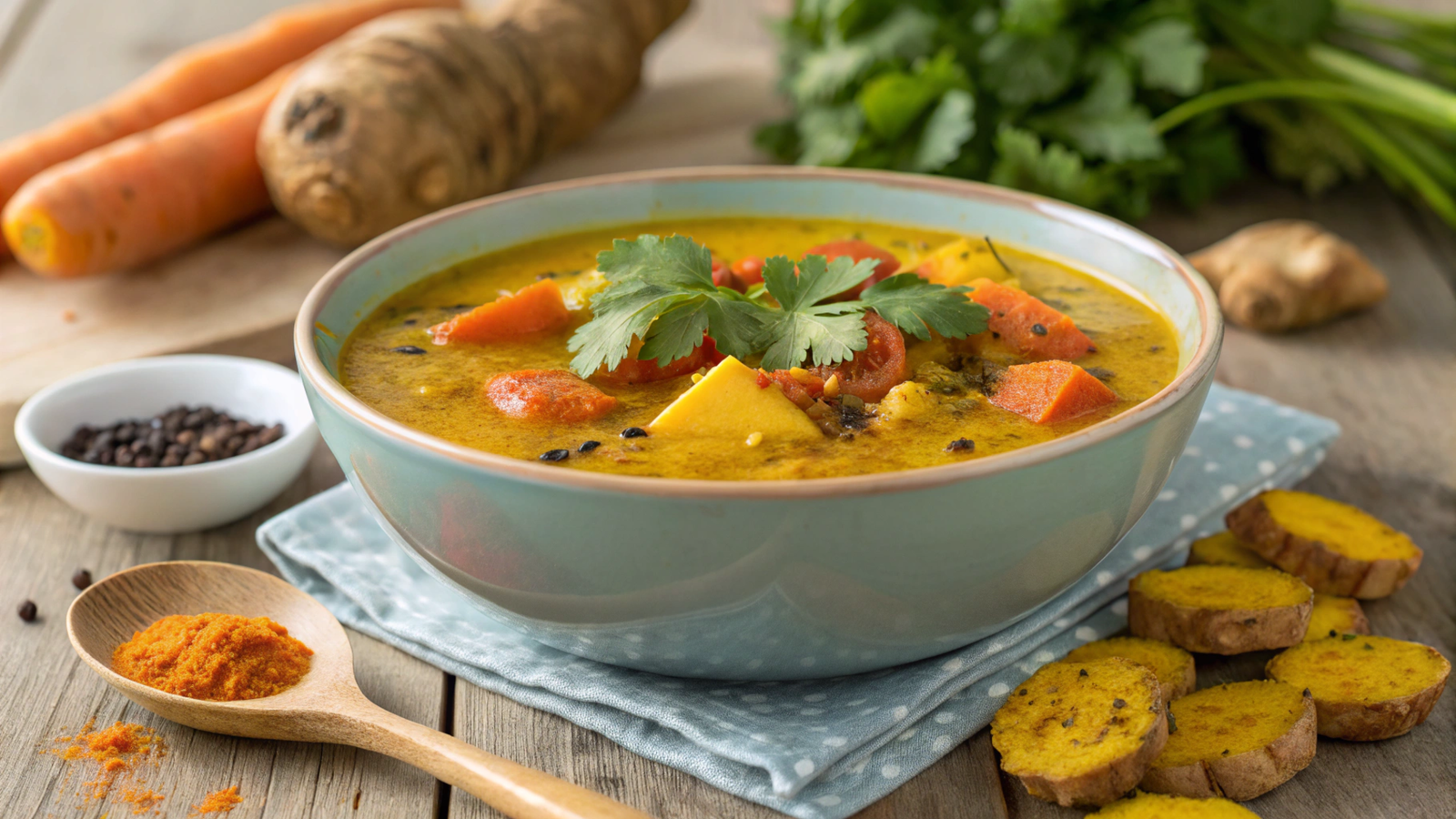 Turmeric-infused veggie soups: A deep dive into anti-aging benefits
