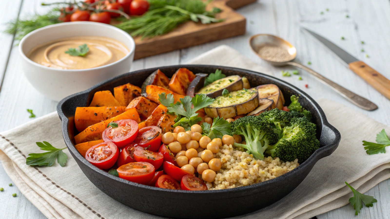 Nutrient-Dense One-Pan Vegan Meals: Optimized Preparation and Composition