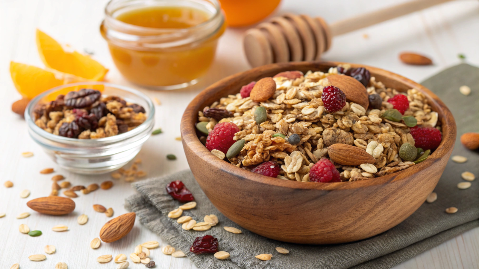 Hemp Seed Granola Mixes for Sustained Energy
