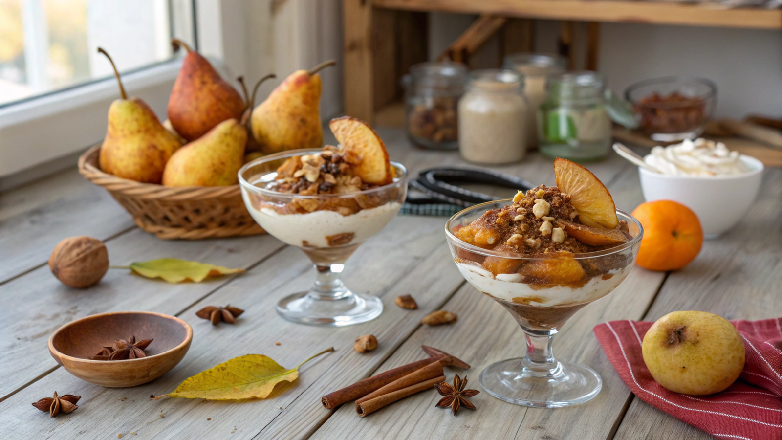 Fall Pear Dessert Bowls: Nutritional and Culinary Exploration