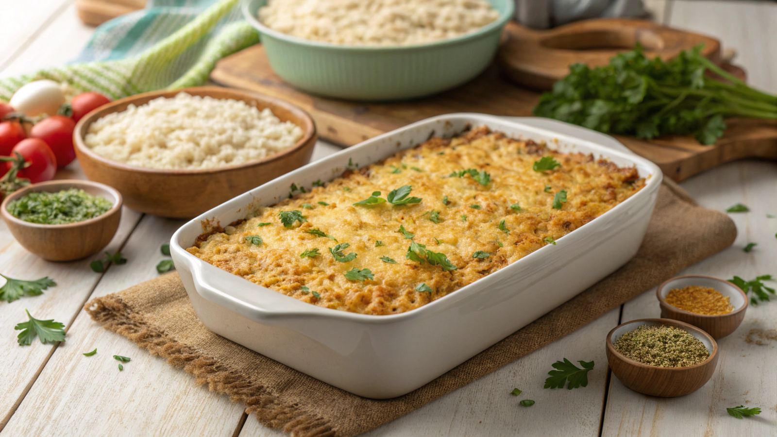 Rice-Based Casseroles for Celiac Diets
